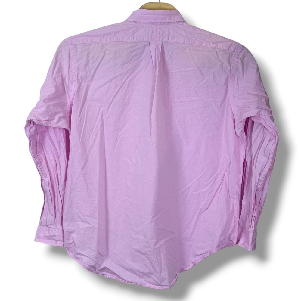 Ralph Lauren Button Down Men XXL Pink Classic Fit Flesh Pony Logo Preppy - Picture 4 of 9